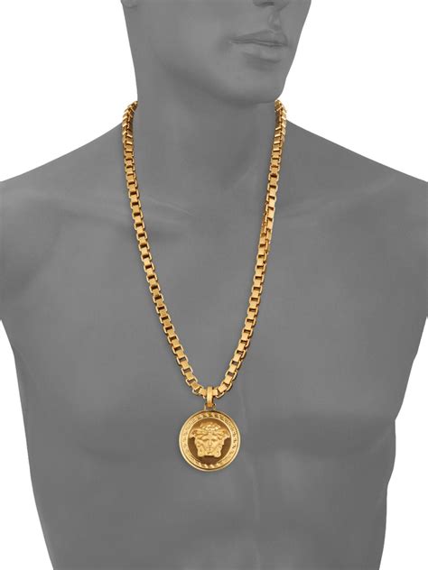 versace pendant necklace mens|versace gold ring for men.